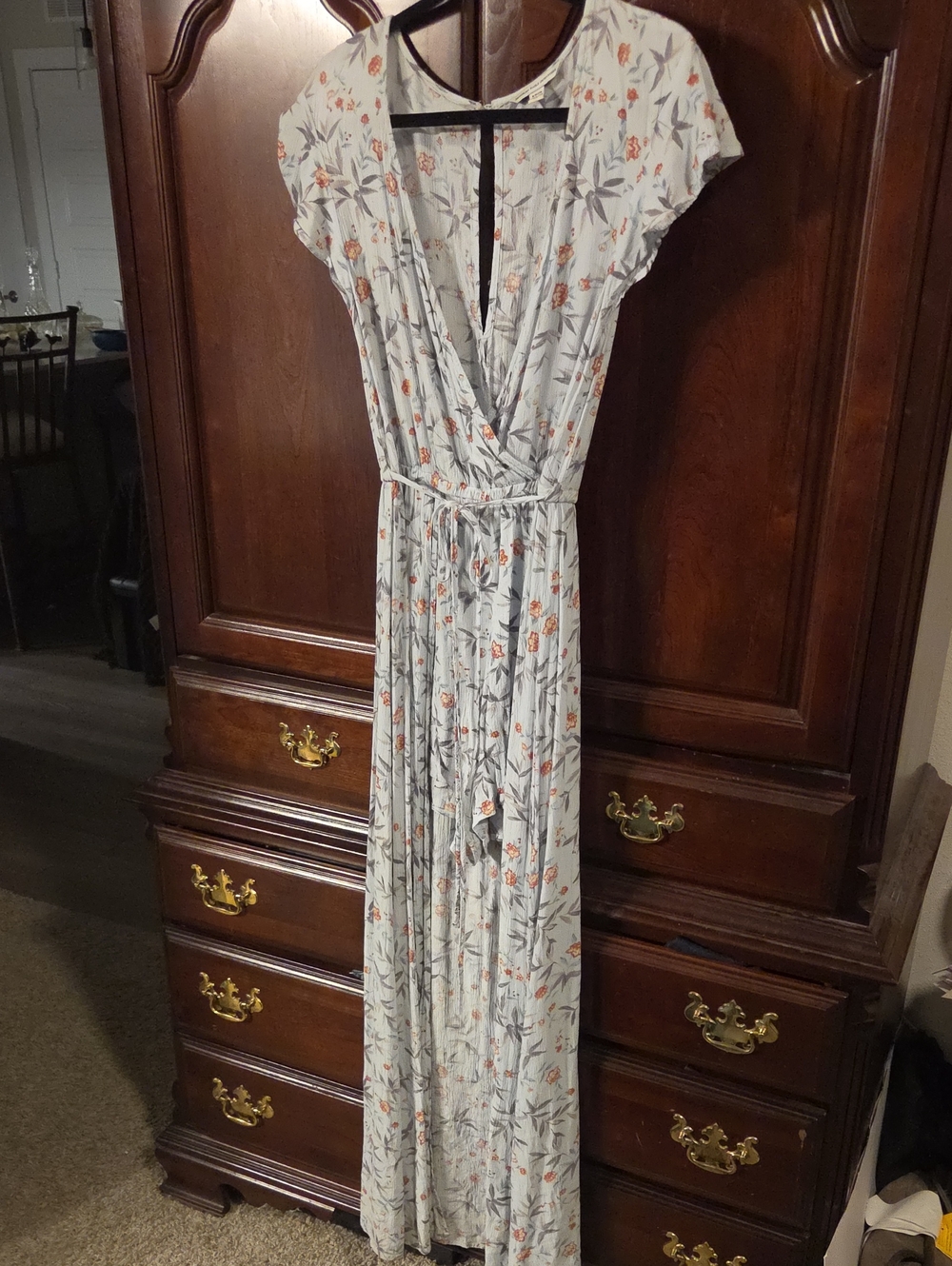 American Eagle Outfitters Sleeveless High/low Maxi Romper.